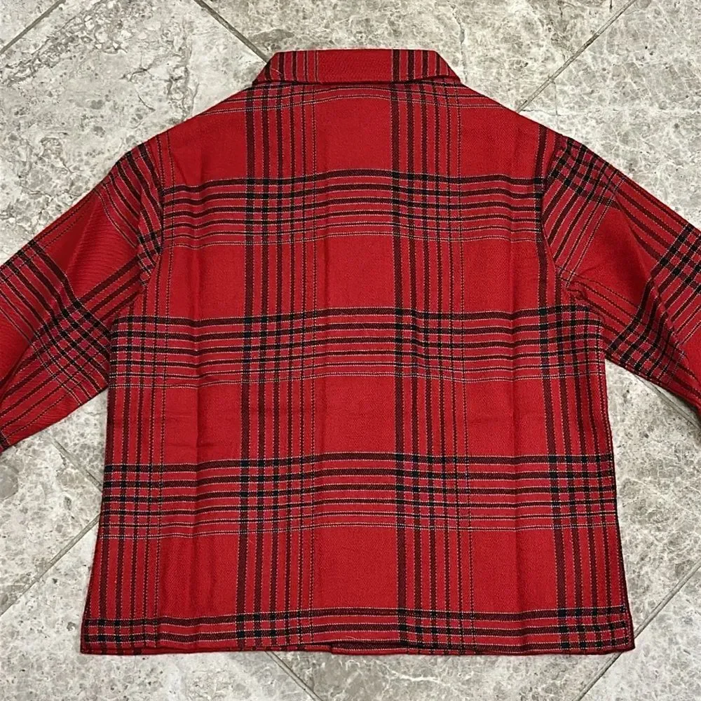 Lands End X Blake Shelton Plaid Flannel Pajama Set Boys Size 4 NEW